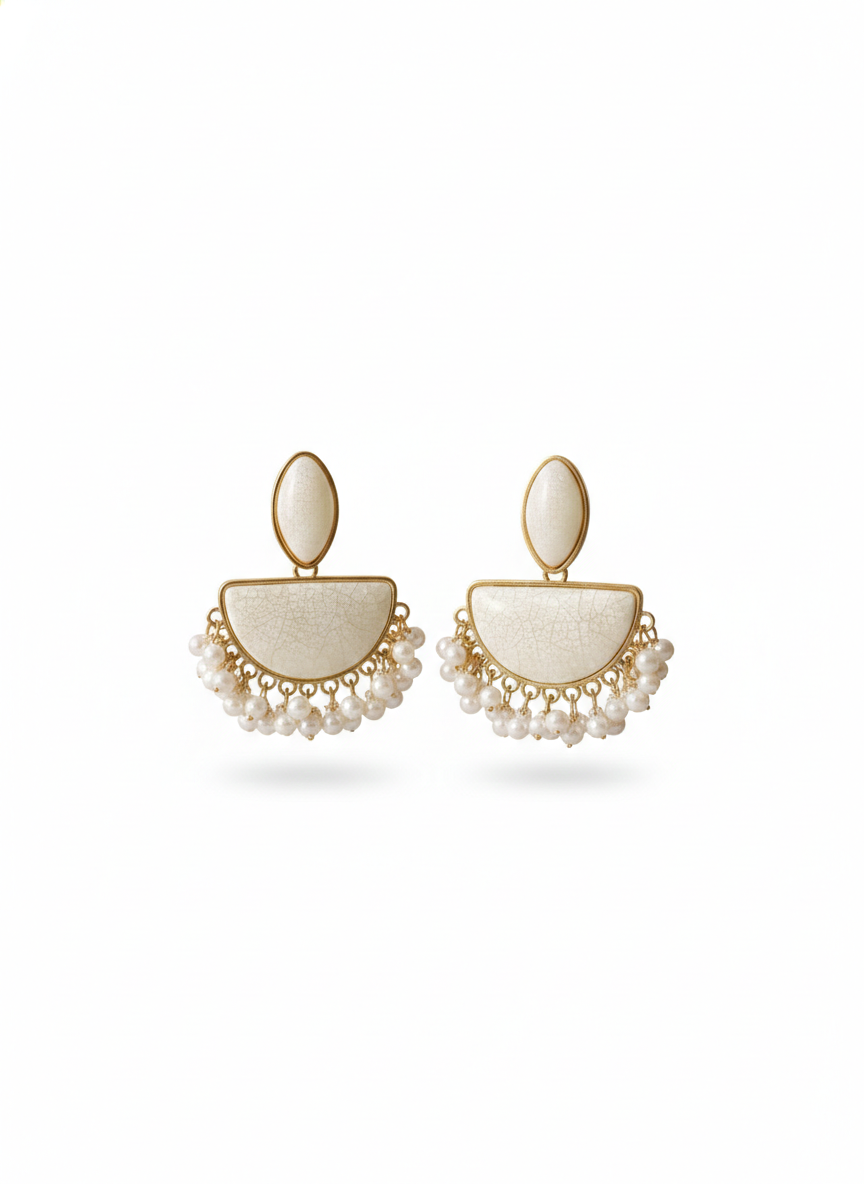 Ivory Cascade Earring