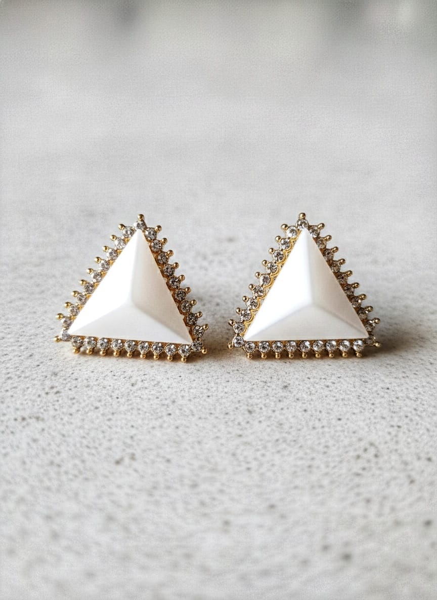 Ivory Prism Studs Earring