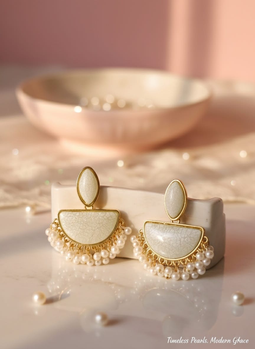 Ivory Cascade Earring