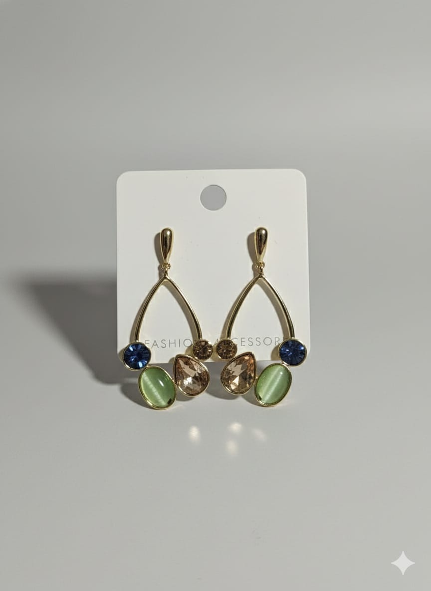 The "Eden Cluster" Teardrop Earrings