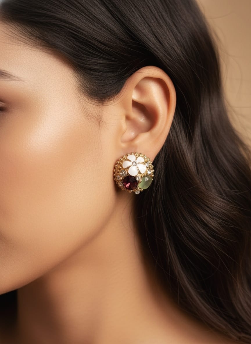 Gemstone Earring