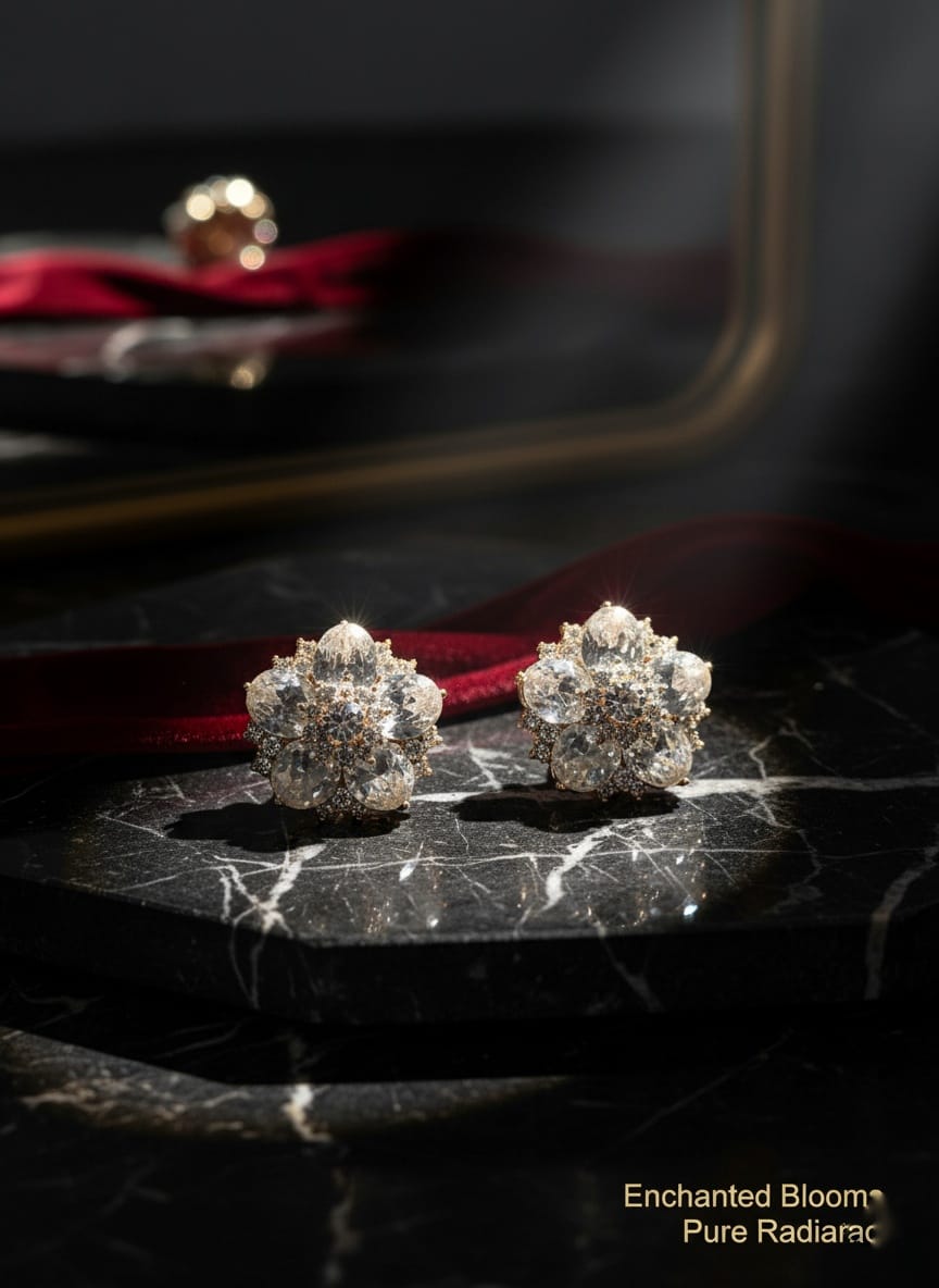Crystal Bloom Luxe Studs
