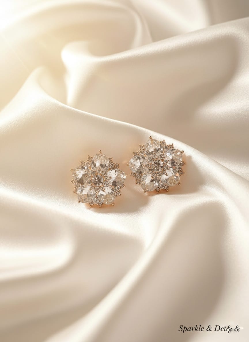 Crystal Bloom Luxe Studs