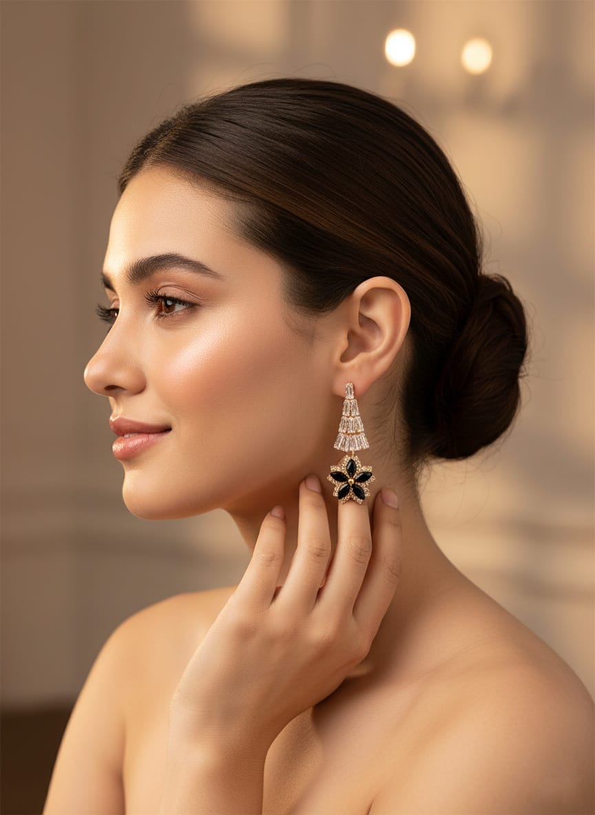 Midnight Royale Cascade Earrings