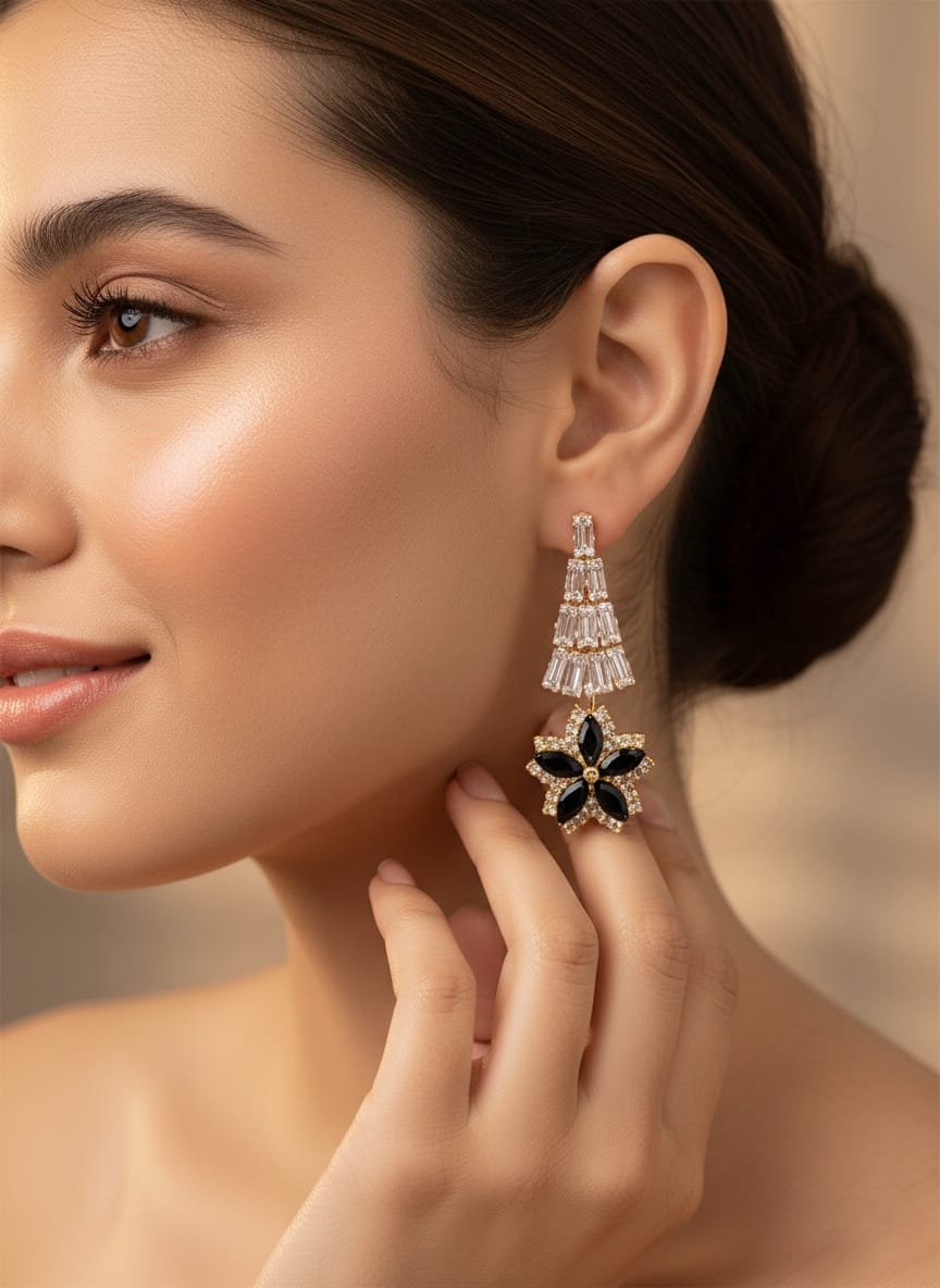 Midnight Royale Cascade Earrings