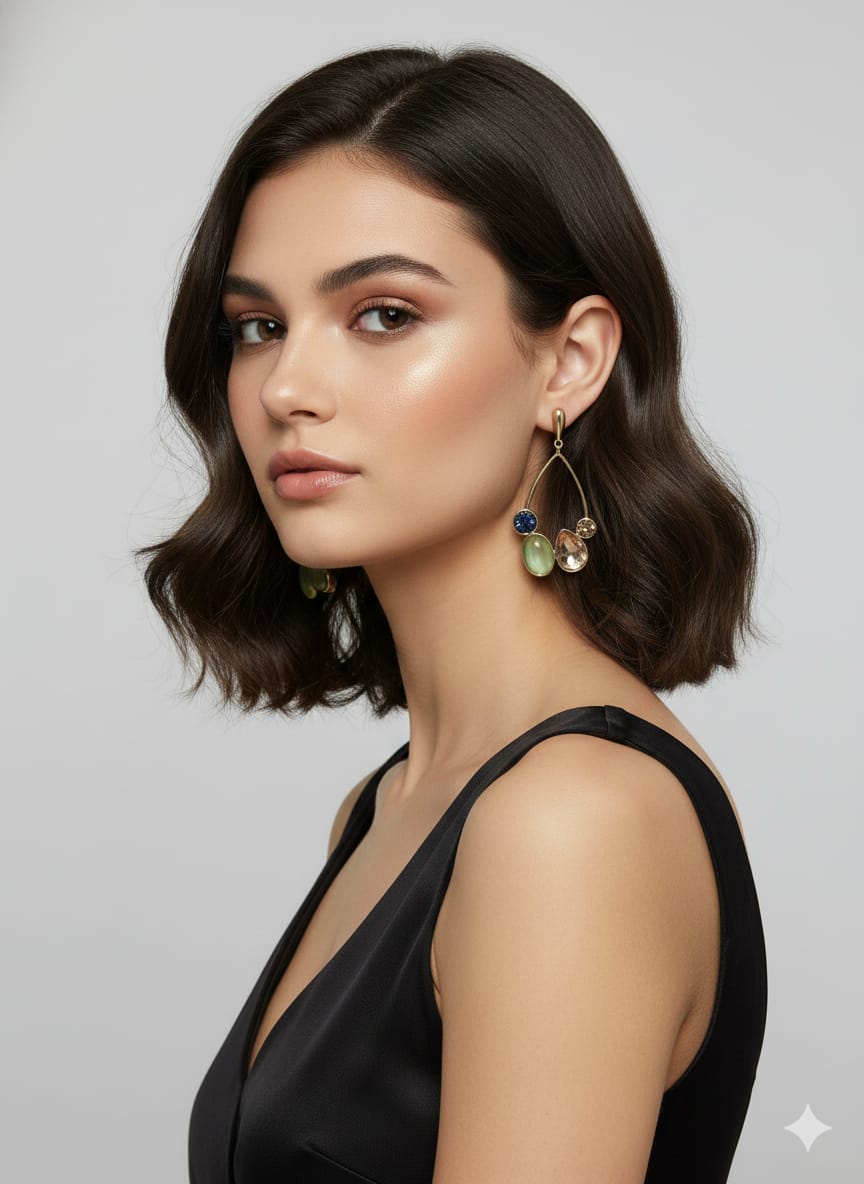 The "Eden Cluster" Teardrop Earrings