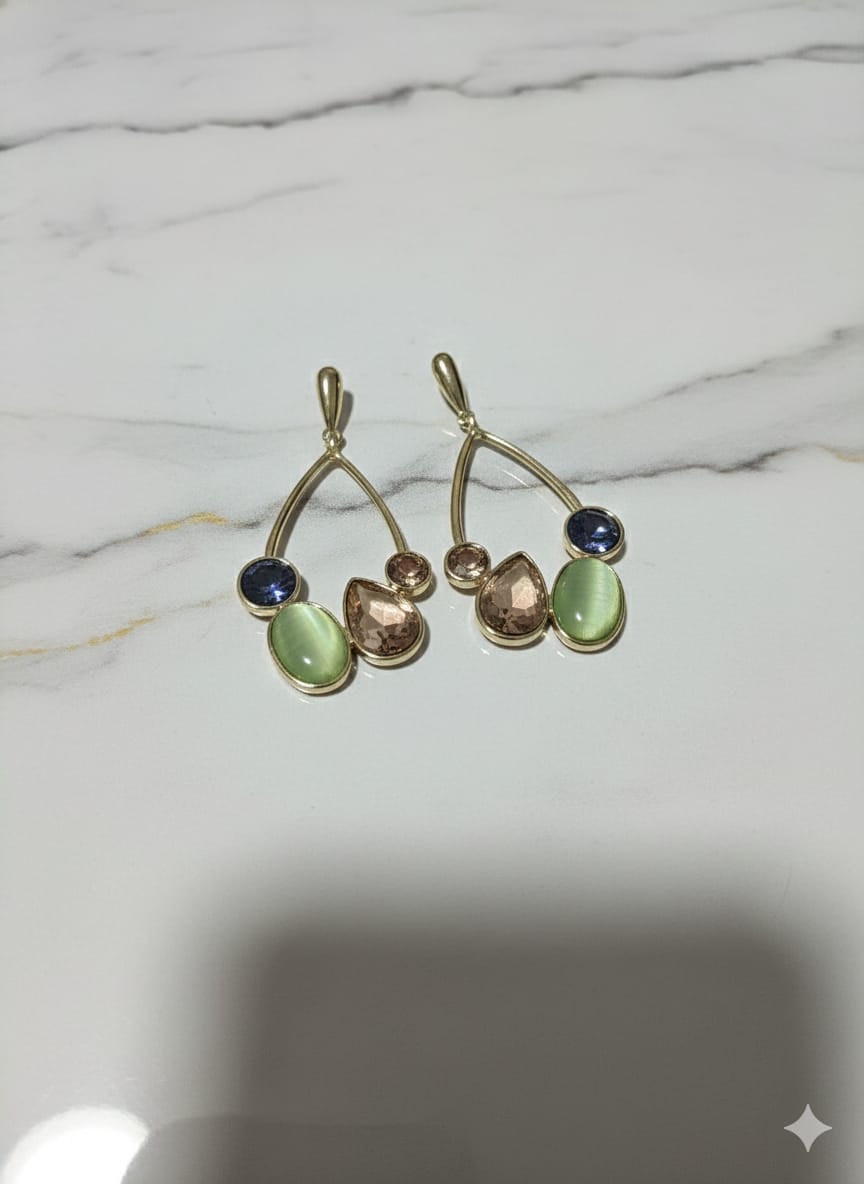 The "Eden Cluster" Teardrop Earrings