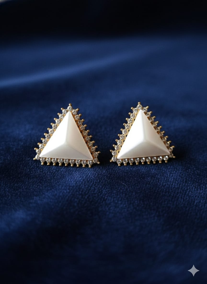 Ivory Prism Studs Earring